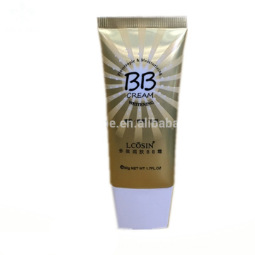 Embalaje cosmético estupendo oval del tubo de aluminio de la crema de BB